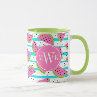 Caneca Neon Watermelon em Stripes Padrão