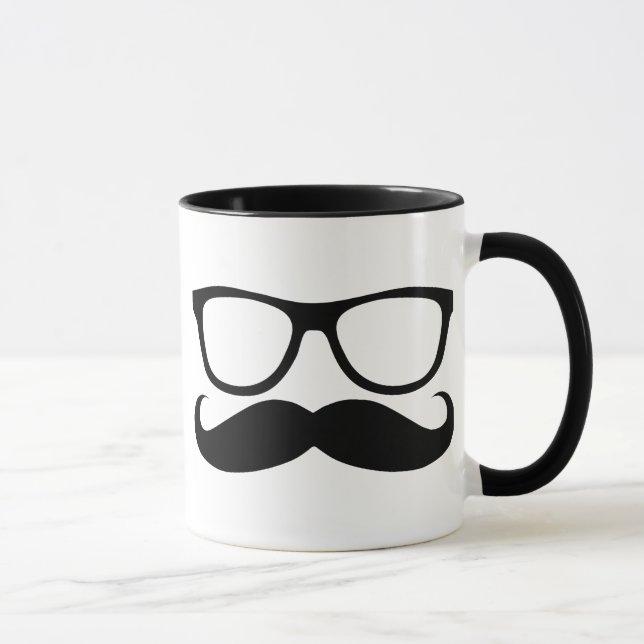 Caneca Nerd do bigode (Direita)