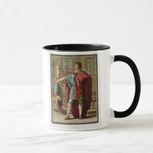 Caneca Nero, traje para "Britannicus" por Jean Racine,