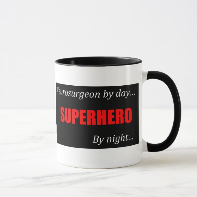 Caneca Neurocirurgião do super-herói (Direita)