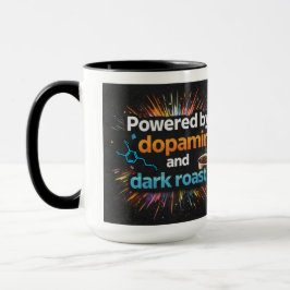 Caneca Neurodivergent Powered by Dopamine Coffee