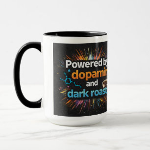 Caneca Neurodivergente Energizado pelo Café Dopamina