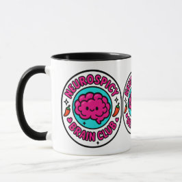 Caneca Neurospicy Brain Club Inclusive Neurodivergent