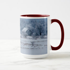 Caneca Neve Azul Fria em Nova Inglaterra