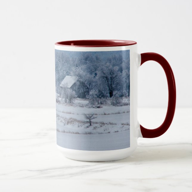 Caneca Neve Azul Fria em Nova Inglaterra (Direita)