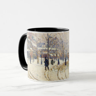 Caneca Neve, Boulevard de Clichy, Paris por Paul Signac