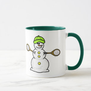 Caneca Neve com Tênis Rackets de Natal