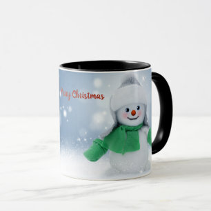 Caneca Neve com um cachecol