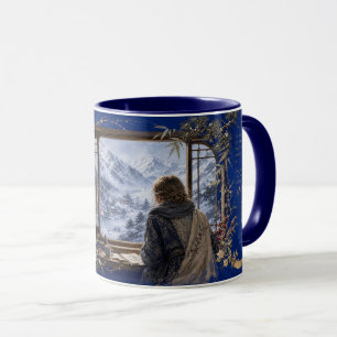 Caneca neve de inverno
