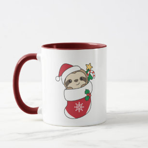 Caneca Neve de Natal Lenta Animais de inverno