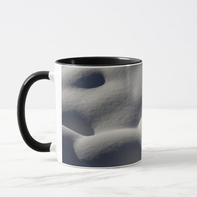 Caneca Neve Esparsa Monta Natureza Abstrato (Esquerda)