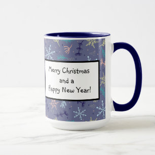 Caneca Neve Snowflakes Pine Boughs Soprando