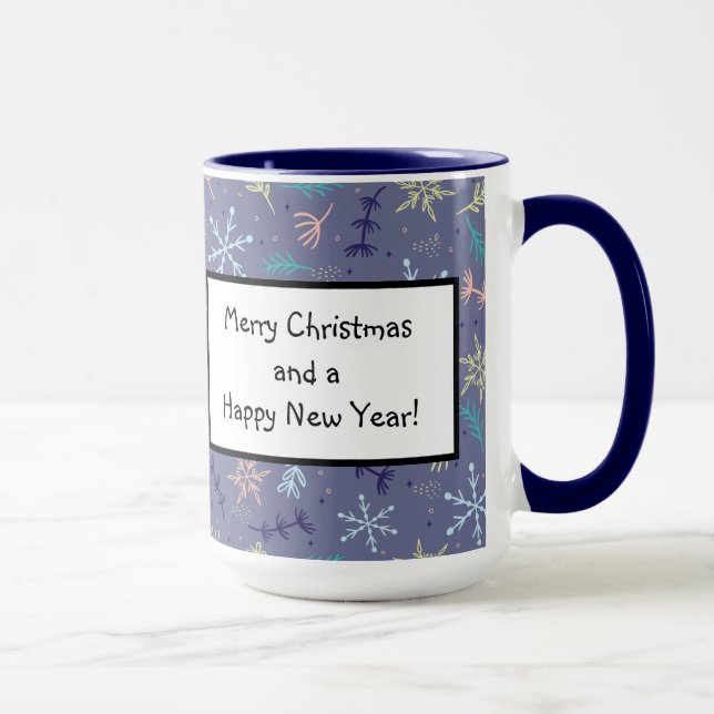 Caneca Neve Snowflakes Pine Boughs Soprando (Direita)
