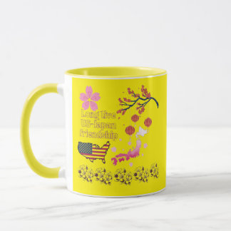 Caneca Never ending friendship yellow