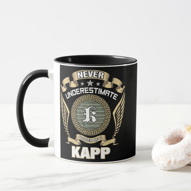 CANECA NEVER_UNDERESTIMATE_POWER_OF_A_KAPP (Com Donut)
