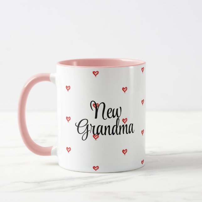 Caneca New Grandmother Gift, We Love You Granny, Grandma (Esquerda)