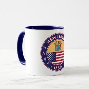 Caneca New Jersey, adesivo de Nova Jersey, capa de telefo