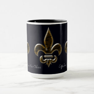 Caneca New Orleans Fleur-de-lis Coffee Mug