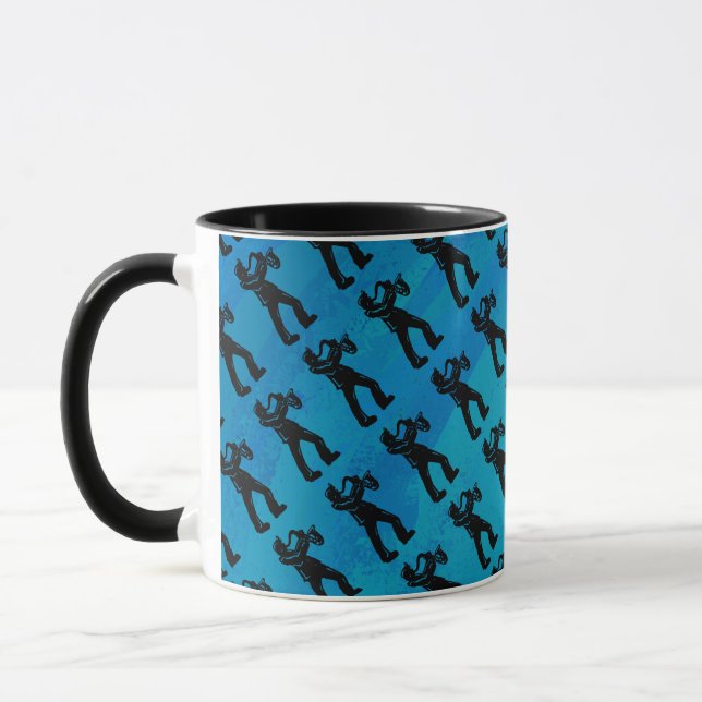 Caneca New York Boogie Nights Saxophone Blue (Esquerda)