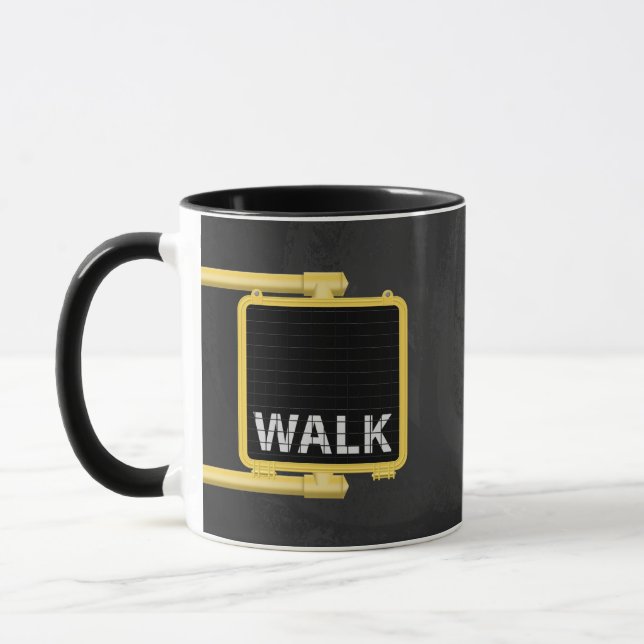 Caneca New York Crosswalk Sign Walk (Esquerda)
