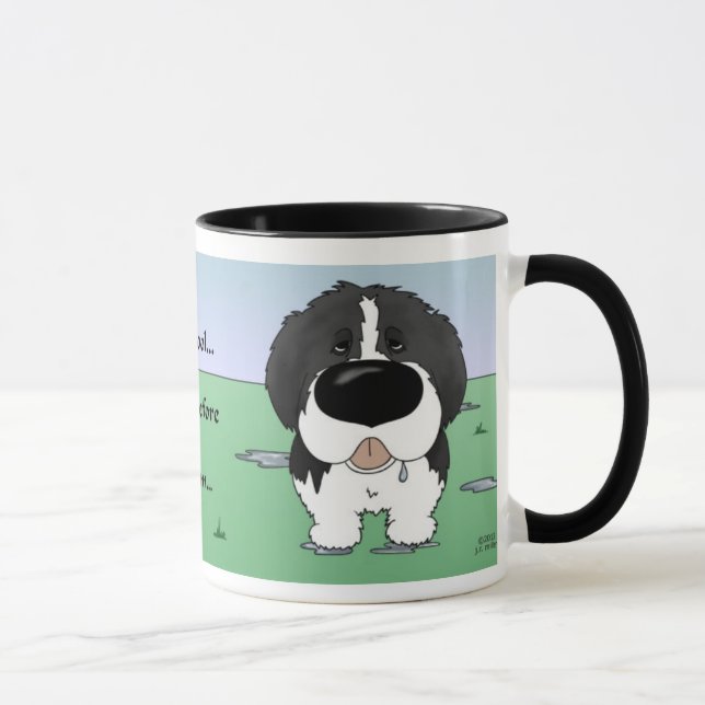 Caneca Newfie (Landseer) - eu Drool (Direita)
