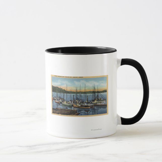 Caneca Newport, Oregon - Frota de Pesca do Salmão em Yaqu (Direita)
