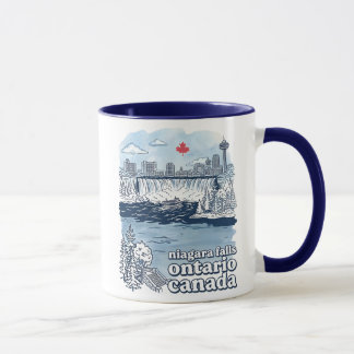 Caneca Niagara Falls Canada Simple Skyline Cute Cityscape