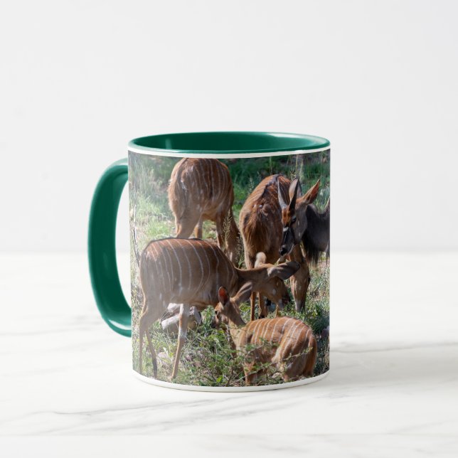Caneca Niala Elegante – Natureza Africana (Frente Esquerda)