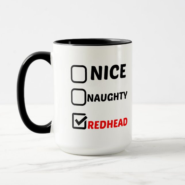 CANECA NICE NAUGHTY REDHEAD (Esquerda)