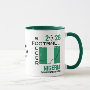 Caneca NIGÉRIA Futebol Personalizado 2026 A QUALQUER ANO