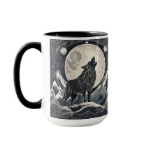 Night Wolf Howl - Moonlight & Forest Aestético