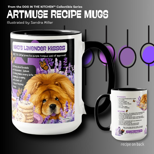Caneca NIKO the Chow Art Muse Recipe  (Criador carregado)