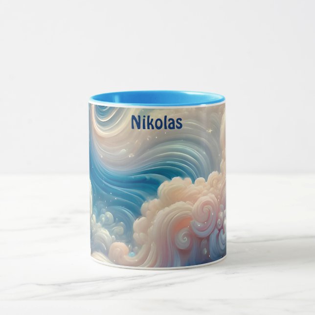 Caneca NIKOLAS ~ NUVENS FOFAS (Centro)