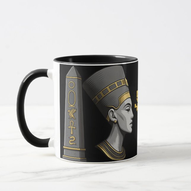 Caneca Nile Majestade Mug - Taça Cerâmica de Estilo Egípc (Esquerda)