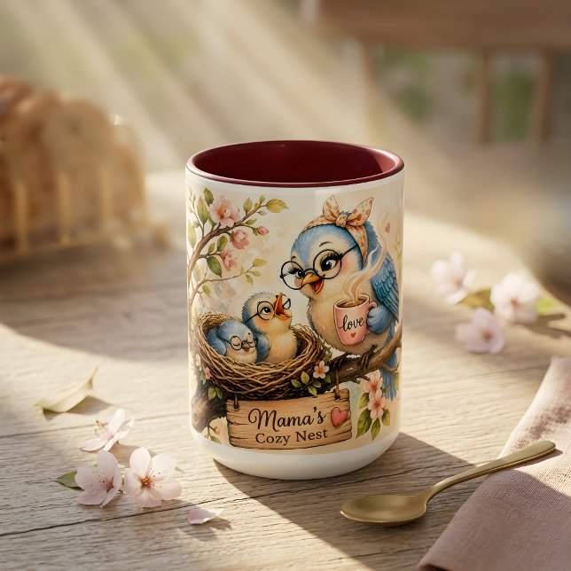 Caneca Ninho Aconchegante da Mamãe (Criador carregado)