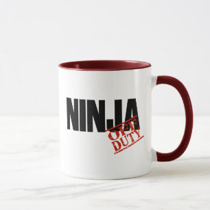 Caneca Ninja fora de serviço
