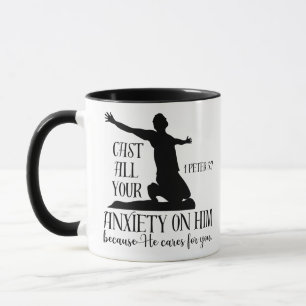 Caneca NIV 1 Peter 5:7... - ... - .......................