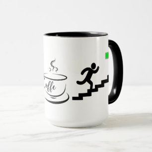 Caneca Nível de Bateria de Energia do Café Design
