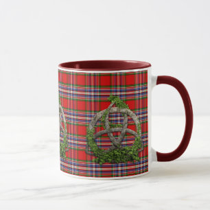 Caneca Nó da trindade e Tartan celtas de MacFarlane do