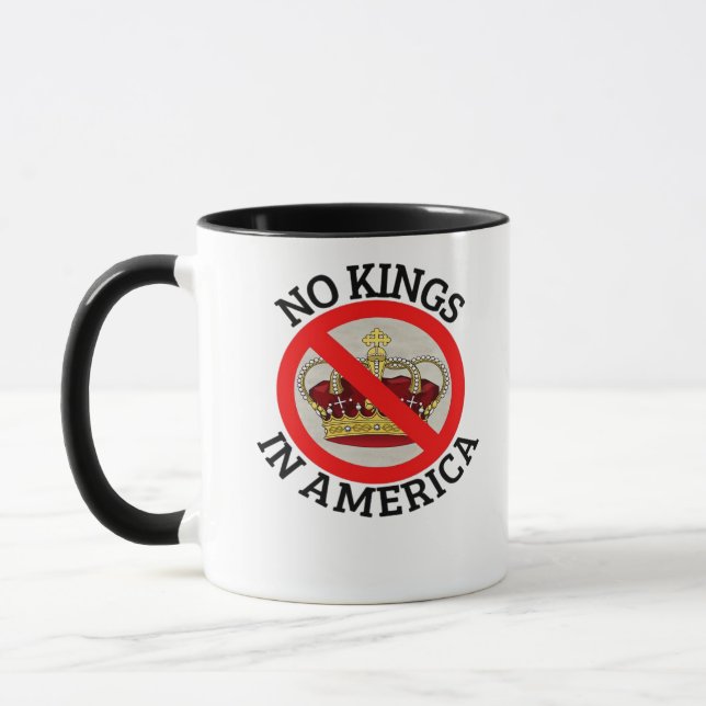 Caneca No Kings In America Patriotic Style (Esquerda)