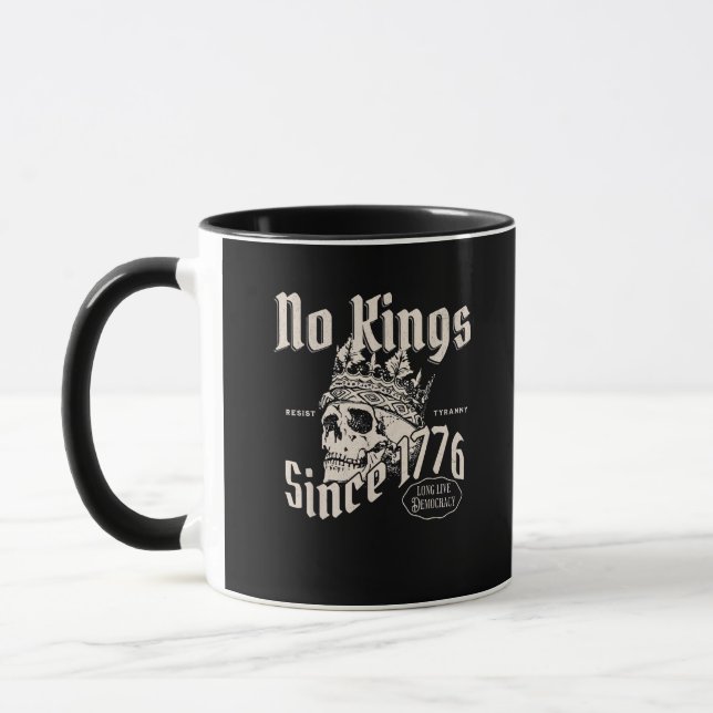 Caneca No Kings In America Since 1776 Freedom Spirit Look (Esquerda)
