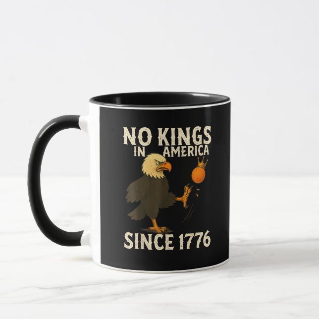 Caneca No Kings In America Since 1776 Funny Freedom Vibe (Esquerda)
