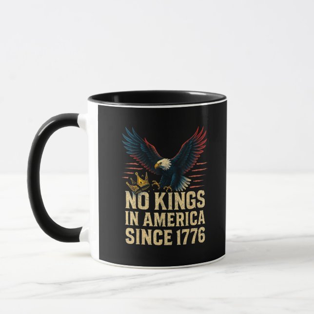 Caneca No Kings In America Since 1776 Patriotic (Esquerda)