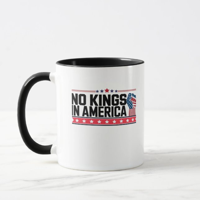 Caneca No Kings In America USA Minimal Clean (Esquerda)