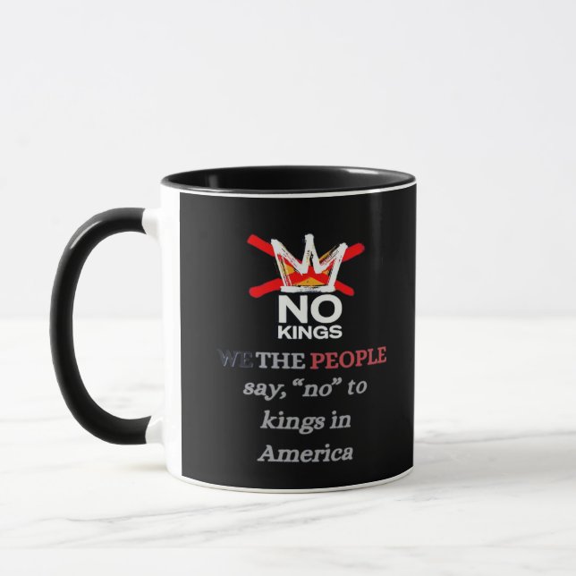 Caneca No Kings We the People Freedom Classic Style (Esquerda)
