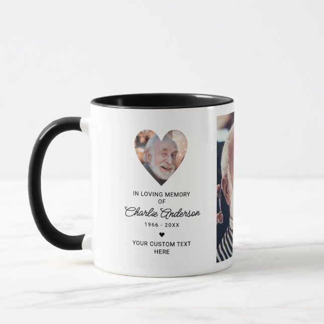 Caneca No Loving Memory 2-Photo Personal Message Mug (Esquerda)