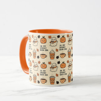 Caneca No Meu Período de Livros Assustadores de Halloween