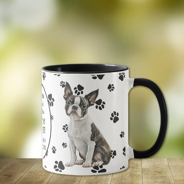 Caneca No oitavo dia Deus Criou Boston Terrier Dogs (Criador carregado)