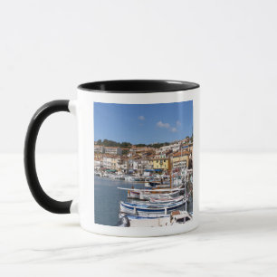 Caneca No porto na vila de Cassis. Pesca e