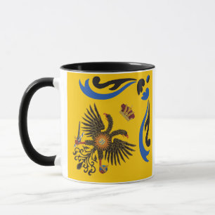 Caneca Nobile Contrada dell'Aquila Palio di Siena (Águia)